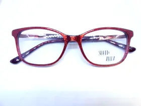 0123-090225-34.98 Scott & Zelda And 7438 Red Sparkle 53/16 140 Eyeglasses Frame 100% Authentic B New