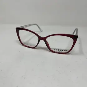 53-15-143 Seen Be Cn B Sj98 See N Eyewear 96 Red Clear Flex Hinge Eyeglasses