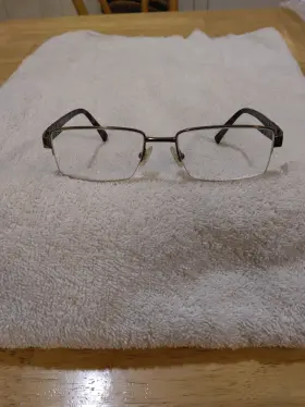 T1060 Seiko Eyeglasses Frame 55 18 140 Japan Titanium Half-rim
