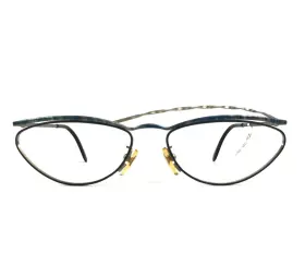 Select Mod.8152 Col.172m Eyeglasses Frames Blue Silver Oval Wire Rim 56-15-125