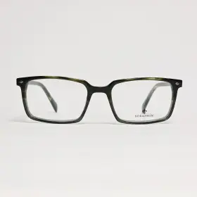 8827 Seraphin Wexford Mens Square Glasses In Olive Green Horn Size 51mm