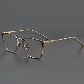 30020 Shangtai Ultra-light Titanium Myopia Glasses Frame Business Frame-black Gold