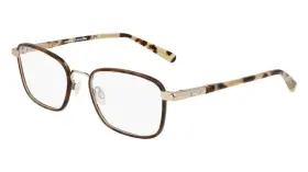 Sh-23003 Shinola New By Flexon 246 Khaki Tortoise And Gold Eyeglasses 54/19/145