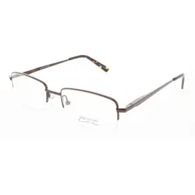 1129 Signature 200001288913 Unisex Eyeglasses Brown Metal Rectangular Half Rim Frame 54