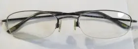 So106 Sigrid Olsen 08/06 Antique Pewter Half Rim Eyeglasses So106 Sigrid Olsen 08/06 Antique Pewter Half Rim Eyeglasses