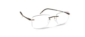 6040 Silhouette 053672873542 The Icon 5541 Bs 56 Bronze Brown Rimless Eyeglasses Frame