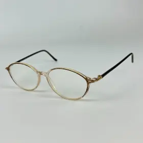 1921256056 Silhouette Spx Women Eyeglasses Frame Black And Gold Full Rim 52-14-125