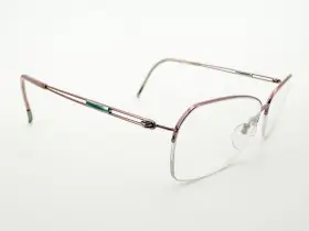 17-135 Silhouette 4337 Eyeglasses Frames 6053 Pink 52 Silver Titan K015