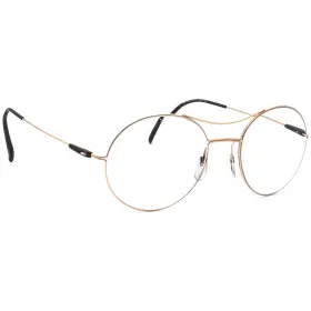 7530 Silhouette 5508 Eyeglasses 75 Gold Round Metal Frame Austria 50 19 140