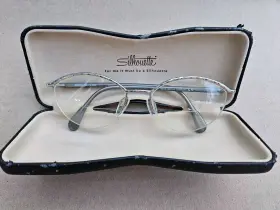 6351 Silhouette Retro Silver/gray Eyeglasses Frame Only 55-17-135mm M /00 V6050