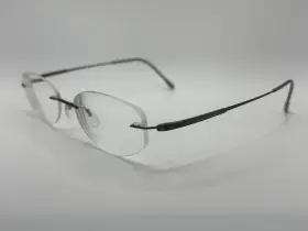 7715 Silhouette Rimless Silver Metal Eyeglasses Frames Solid Pattern