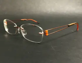 53-15-130 Silhouette 7759-6053 Eyeglasses Frames 7759 6053 Brown Orange Energy