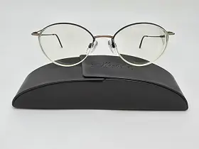 M6315 Silhouette Matte Burgundy Semi-rimless Eyeglasses Frame With Case Austria