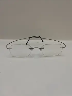 Silhouette M7395 V6056 /40 Titanium Black Rimless Eyeglasses Frames Only 21-50