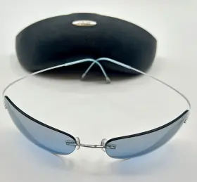 M8578 Silhouette M8578/15 Titan /15 6082 Rimless Sunglasses Indigo Titanium Frame Austria