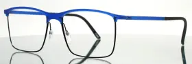 52-17-140 Silhouette Spx2903 Frame Only 6055 Blue Black Mens Full Rim Eyeglasses