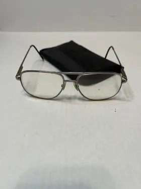 Tc756 Silver Dollar Parker 150 Eyeglasses Frames Stainless Steel