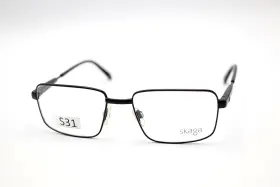 56-18-145 Skaga Sweden 3751-5501 3751 Benny 5501 Black Eyeglass Frames Flex Hinges S31