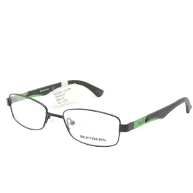 555826162 Skechers 664689868889 Colton 1094 Matte Black Green Eyeglass Frame 49 17 135