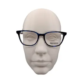 49-17-140 Skechers Se1188-1 Shiny Blue Eyeglasses Frames Square Plastic