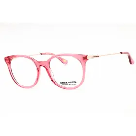 Se2167 Skechers Womens Eyeglasses Shiny Pink Acetate Full Rim Round Frame 072