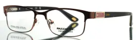 52-17-135 Skechers Se50028 047 Brown Womens Rectangle Full Rim Eyeglasses B 31