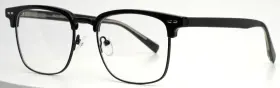 53-19-148 Smartbuy Collection 886d Black Mens Square Full Rim Eyeglasses B 42