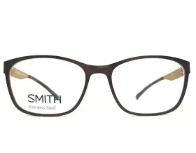 57-17-140 Smith 716736127552 Eyeglasses Frames Prowess Fg4 Brown Gold Rectangle Full Rim