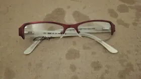 801005 Smith Optics Flirt Red Ivory Half Rim Eyeglasses Frames 50mm 18mm 135mm