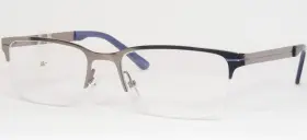 646e So B10 Silver-grey /blue Eyeglasses Glasses Half Rim Frame 53-18-140mm