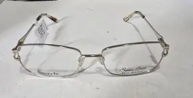 55-17-140 Sophia Loren 741558327989 Br78 Gold 057 Eyeglass Frames Full Rims