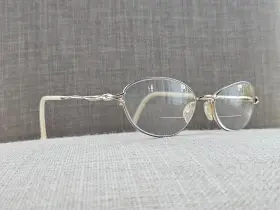 M132 Sophia Loren Women Glasses/eyeglasses Frame Gold/lilac Tone Eye Wear