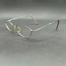 Splendor 8027-102724-19.95 Sp508 Oval Eyeglasses Frame Silver-tone Flex 51-17-135 Used