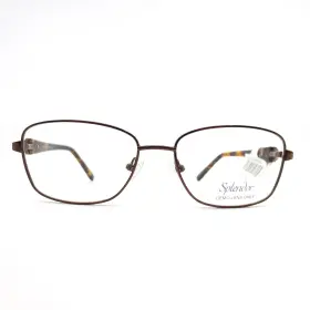 53-16-140 Splendor Sp7001 Br Brown Womens Square Full Rim Eyeglasses