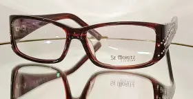 54-19-133 St.moritz Vintage St. Ice 115 Eyeglasses Wine New Plastic