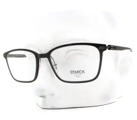 2059t Starck Eyeglasses Sh 0005 Glasses Polished Black Matte 54mm No Case