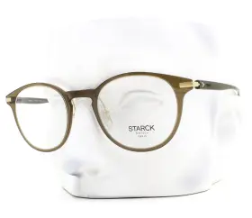 48-22-140 Starck 2060t Eyeglasses Sh 0001 Glasses Transparent Brown No Case