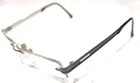 Si2275 Stepper Eyewear Gunmetal Brown Rimless Rectangle Eyeglasses Frame 54-17 140
