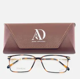 53-14-134 Stepper Si-20033 F190 Tortoise Bronze Square Full Rim Eyeglasses B 34