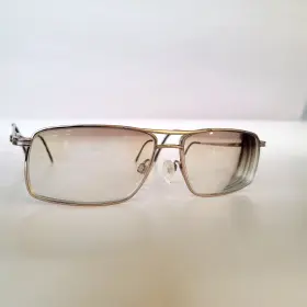 058-281 Stetson Zyloware 057 Frame Only 286 Men Silver Avator Metal Full Rim 58 14