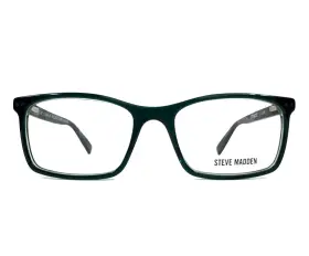 52-18-140 Steve Madden 886453387994 Eyeglasses Frames Raillroad Green Laminate Black Full Rim