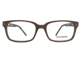 52-18-140 Steve Madden P130-brn Eyeglasses Frames P130 Brn Brown Rectangle Full Rim