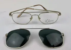 Jd114c Sunsational Frames With Sunglass Clips Memory-tech Gold 55-20 145 Mm