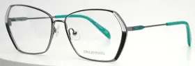 57-15-140 Superflex Ep5138 Emilio Pucci 008 Gunmetal Womens Geometric Eyeglasses B 42