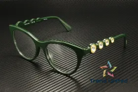 0sk2025f-1026 Swarovski Sk2025f 1026 Dark Green Demo Lens 54 Mm Womens Eyeglasses