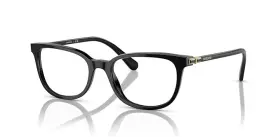 52-18-140 Swarovski Sk2003f Low Bridge Fit Rectangular Eyewear Frames Black New