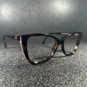 Sk5291 Swarovski Sk 5290 052 Eyeglasses Brown Tortoise With Gems Frame 53-15 140