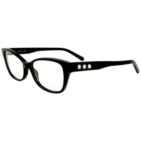 Sk5430 Swarovski Womens Plastic Eyeglass Frame 001 Shiny Black 53-15