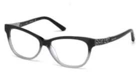 Sw5170-f Swarovski Gracious 005 Black Grey Plastic Cat Eyeglasses Case And Cloth Sw5170-f Swarovski Gracious 005 Black Grey Plastic Cat Eyeglasses Case And Cloth