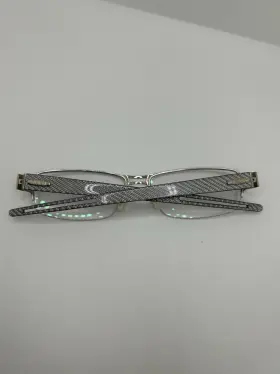 54-18-140 Swiss Swm-17-02 Silver Mens Rectangle Half Rim Eyeglasses B 33